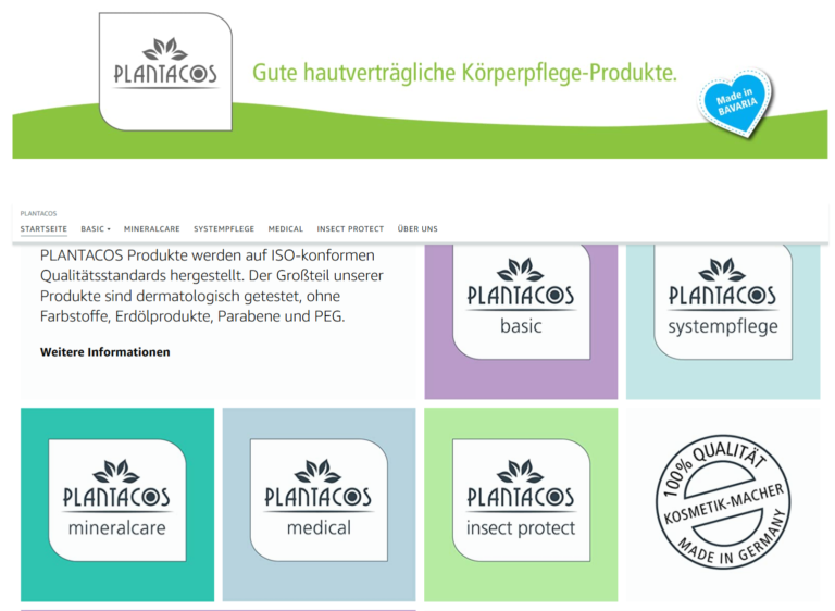 Plantacos Körperpflegeprodukte