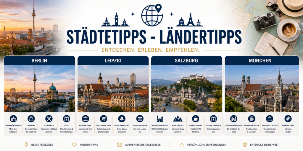 Kategorie Städtetipps - Ländertipps